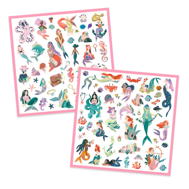 Djeco Sparkly Mermaids Sticker Collection