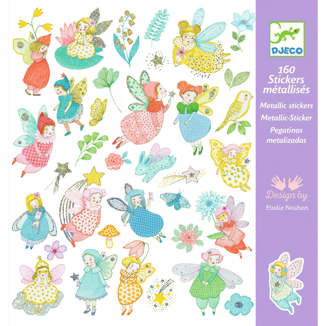 Djeco Sparkly Fairies Sticker Collection