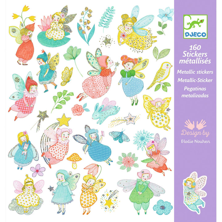 Djeco Sparkly Fairies Sticker Collection