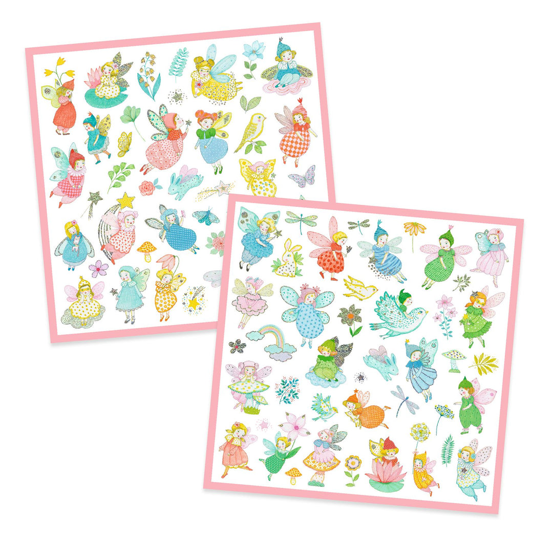 Djeco Sparkly Fairies Sticker Collection