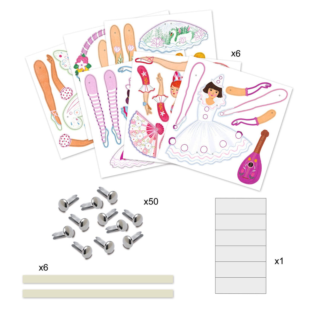 Djeco Jumping Jacks Colouring In – Tutus