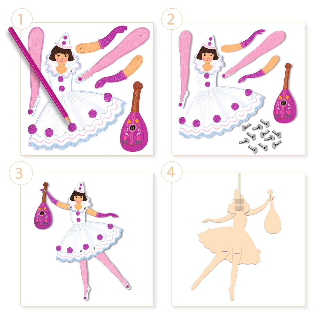 Djeco Jumping Jacks Colouring In – Tutus