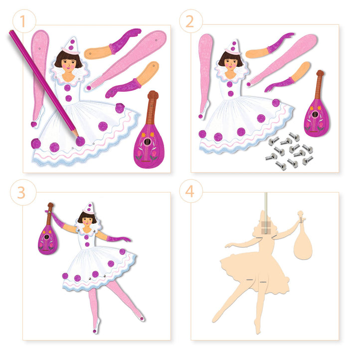 Djeco Jumping Jacks Colouring In – Tutus