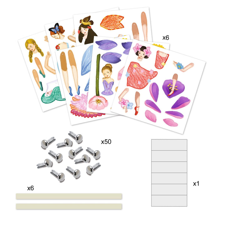 Djeco Jumping Jacks – Fairies Paper Puppets