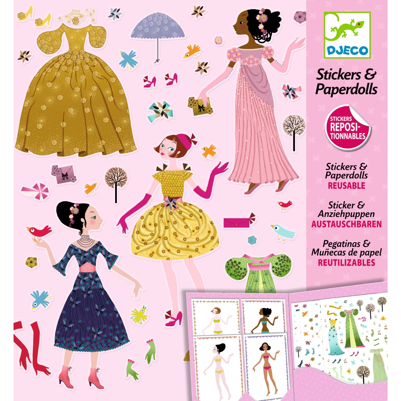 Djeco Stickers & Paper Dolls – Dress Through The Ages