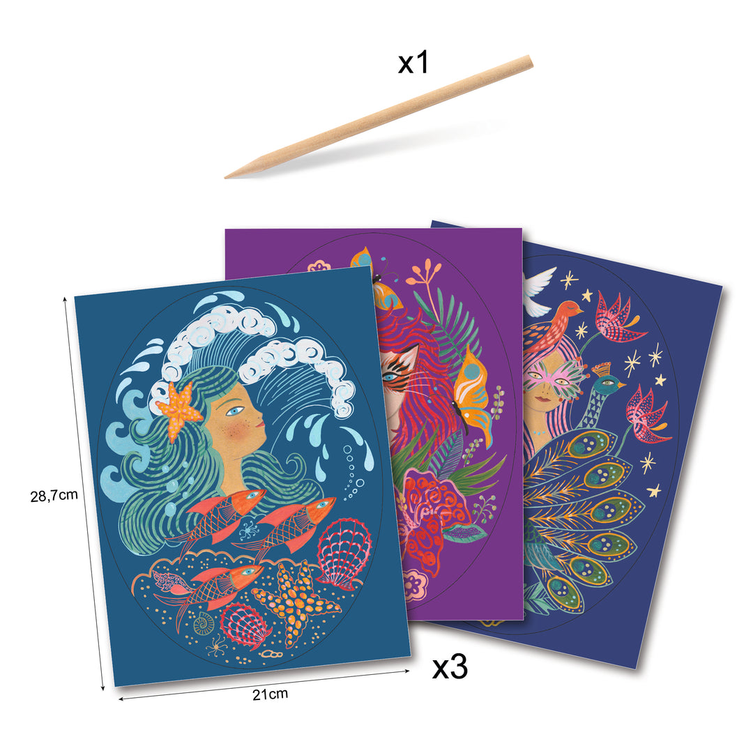 Djeco Nymphs Scratch Cards