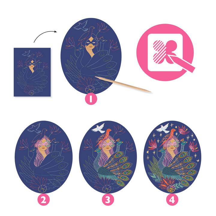 Djeco Nymphs Scratch Cards