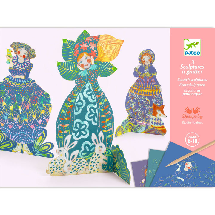 Djeco Pretty Dresses Scratch Cards