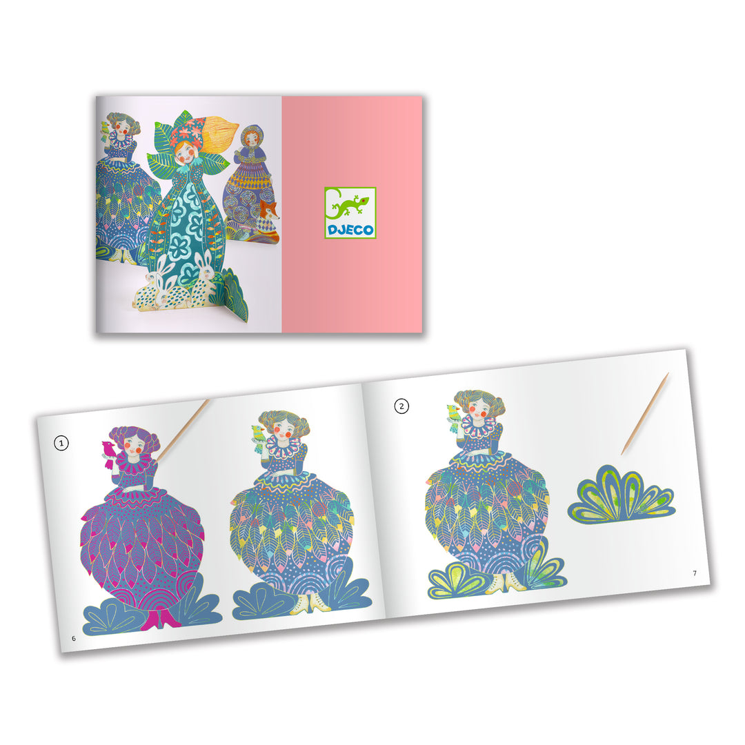 Djeco Pretty Dresses Scratch Cards