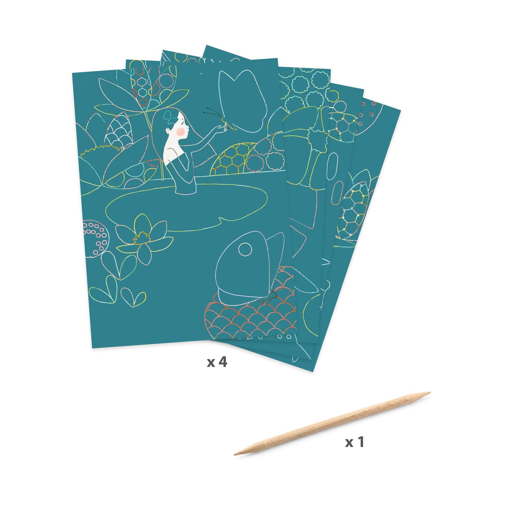 Djeco Scratch Cards – The Pond