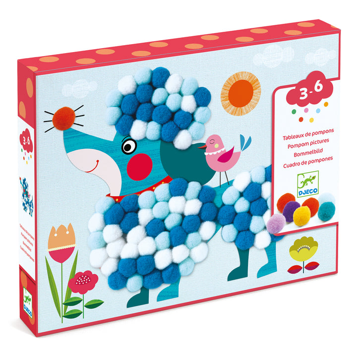 Djeco Pompom Collage – Dogs To Stroke