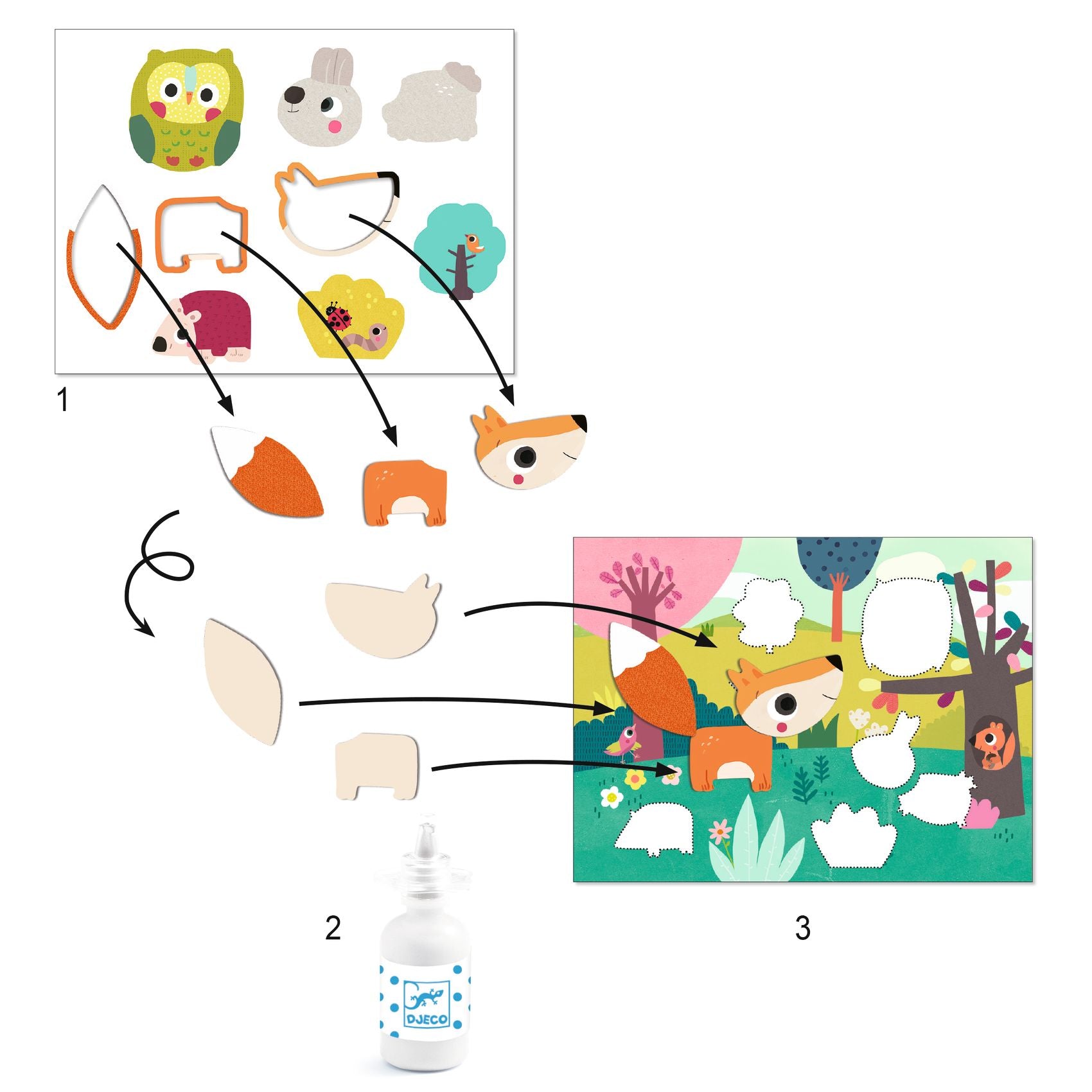 Djeco Collages for Toddlers – My First Collages