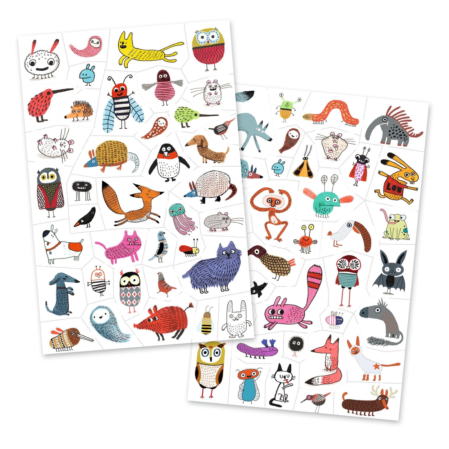 Djeco Little Critters Temporary Tattoos