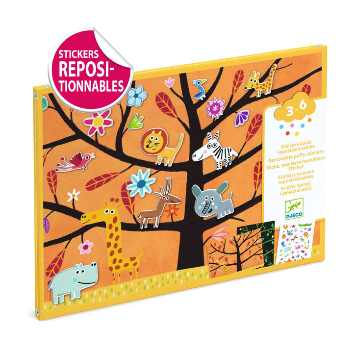 Djeco Removable &amp; Reusable Puffy Stickers – Off-Ground Tag