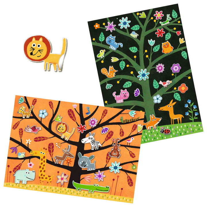 Djeco Removable &amp; Reusable Puffy Stickers – Off-Ground Tag