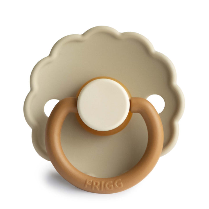 FRIGG Daisy Colourblock Round Latex Pacifier – Desert