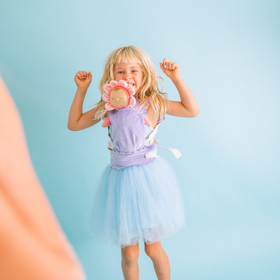 Olli Ella Dinkum Doll Petal Carrier – Lavender