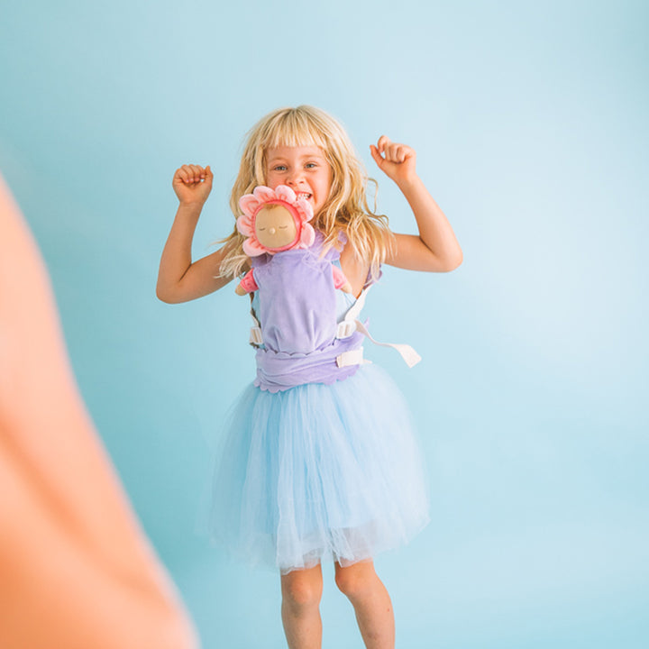 Olli Ella Dinkum Doll Petal Carrier – Lavender