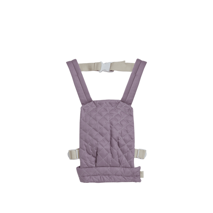 Olli Ella Dinkum Doll Quilted Carrier – Lavender