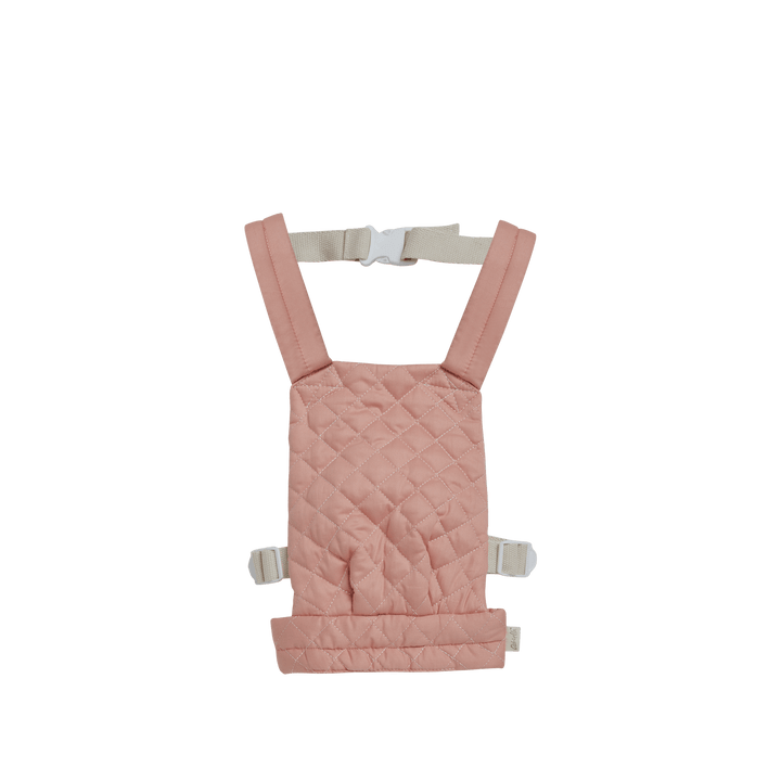 Olli Ella Dinkum Doll Quilted Carrier – Rose