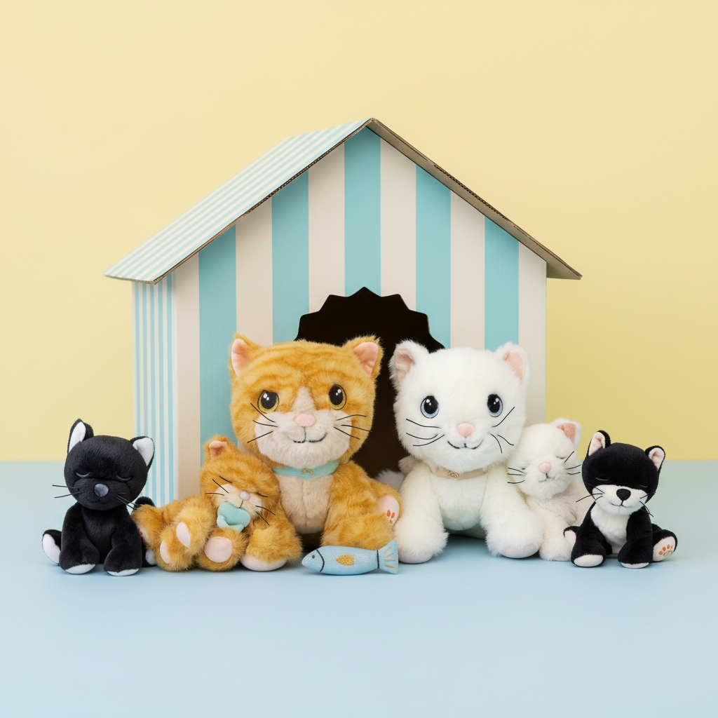 Olli Ella Dinkum Cat Lux – White