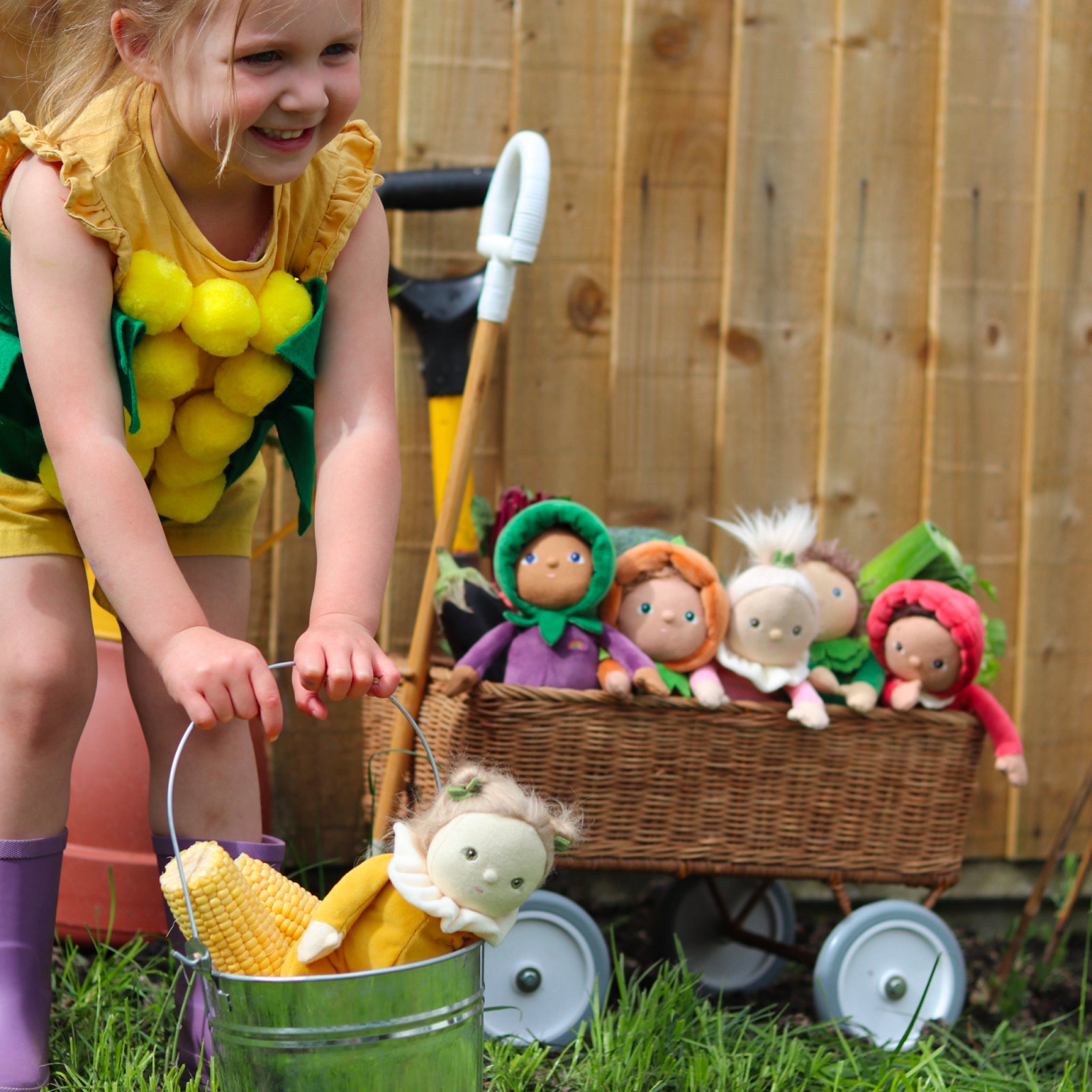 Olli Ella Happy Harvest Dinky Dinkum Doll – Cora Corn