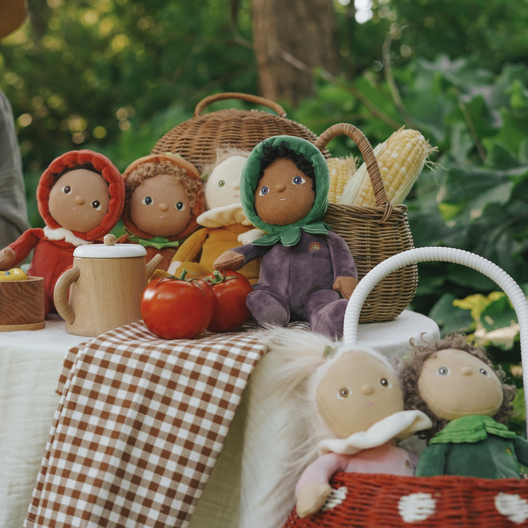 Olli Ella Happy Harvest Dinky Dinkum Doll – Ellis Eggplant