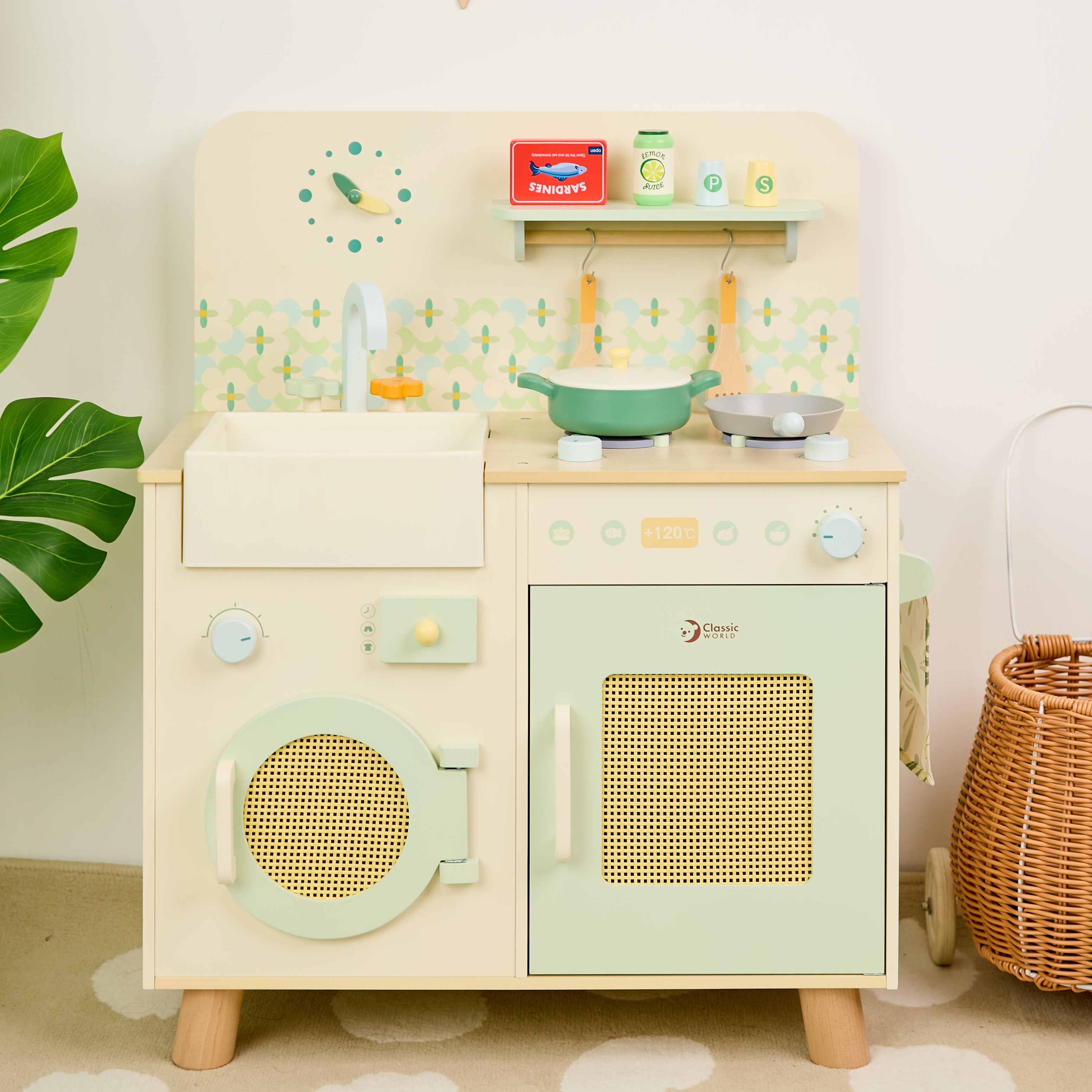 Classic World Wooden Natural Kitchen