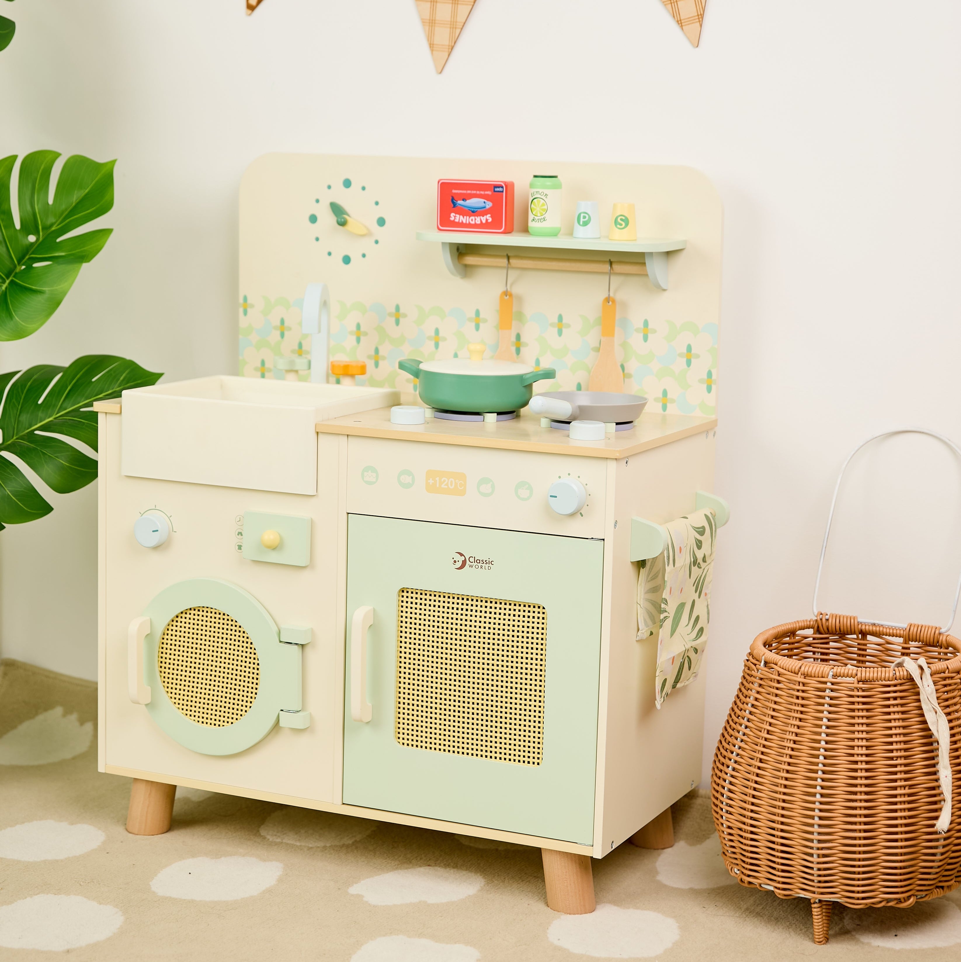 Classic World Wooden Natural Kitchen