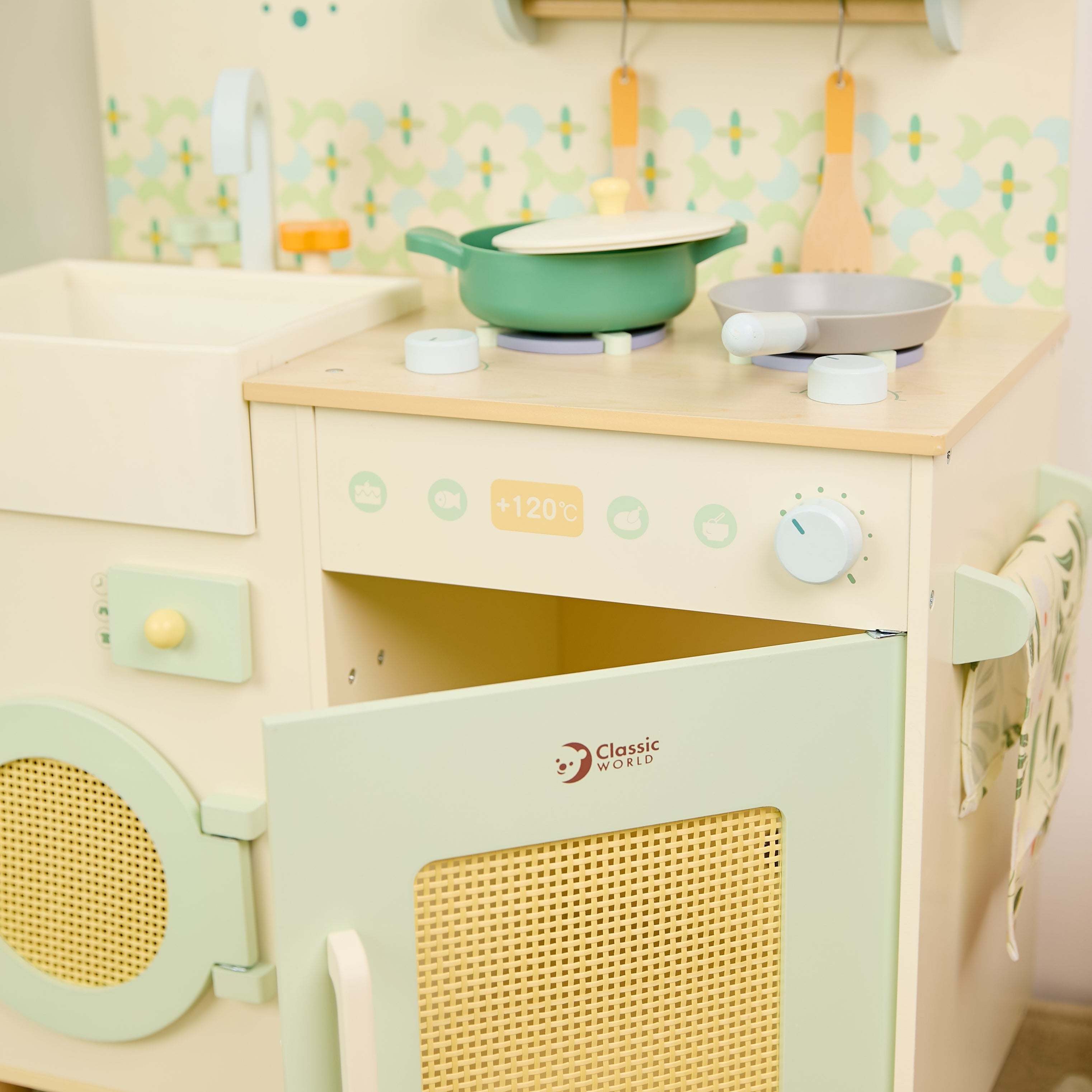 Classic World Wooden Natural Kitchen