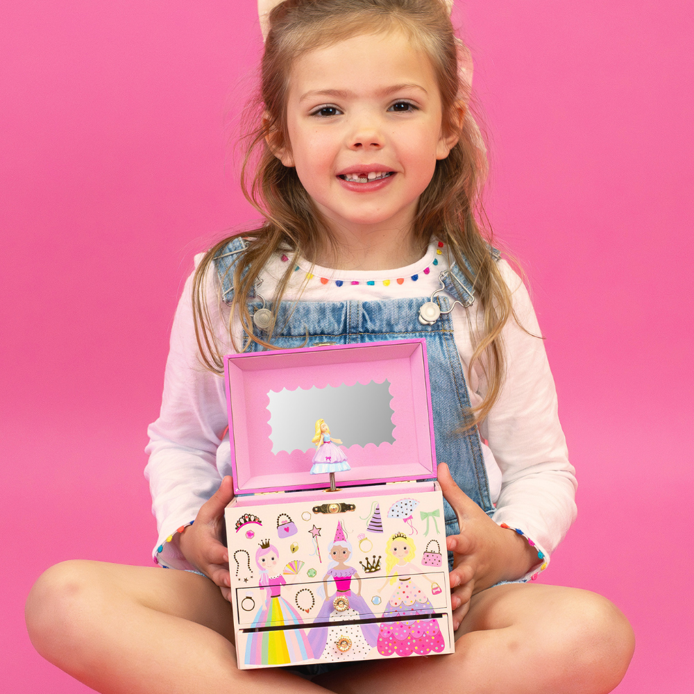 Floss & Rock Musical Jewellery Box with Drawers – Princess