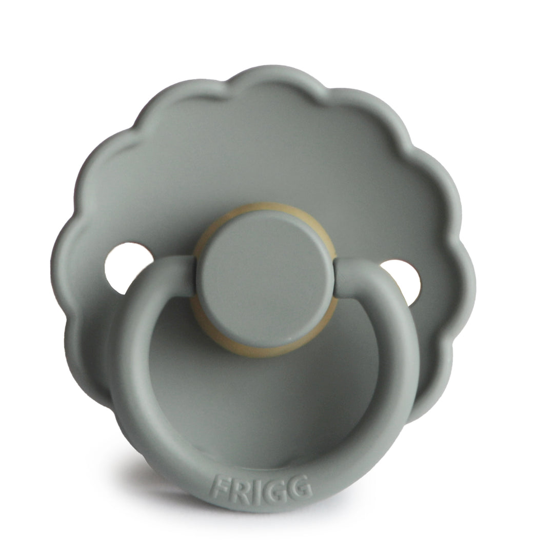 FRIGG Daisy Round Latex Pacifier – French Gray