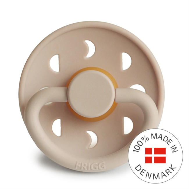 FRIGG Moon Phase Round Latex Pacifier – Croissant