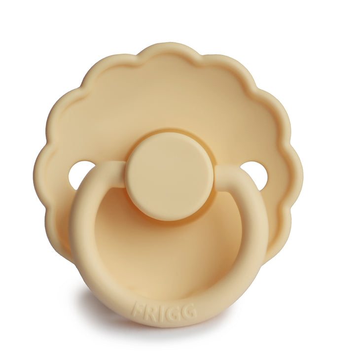 FRIGG Daisy Round Latex Pacifier – Pale Daffodil
