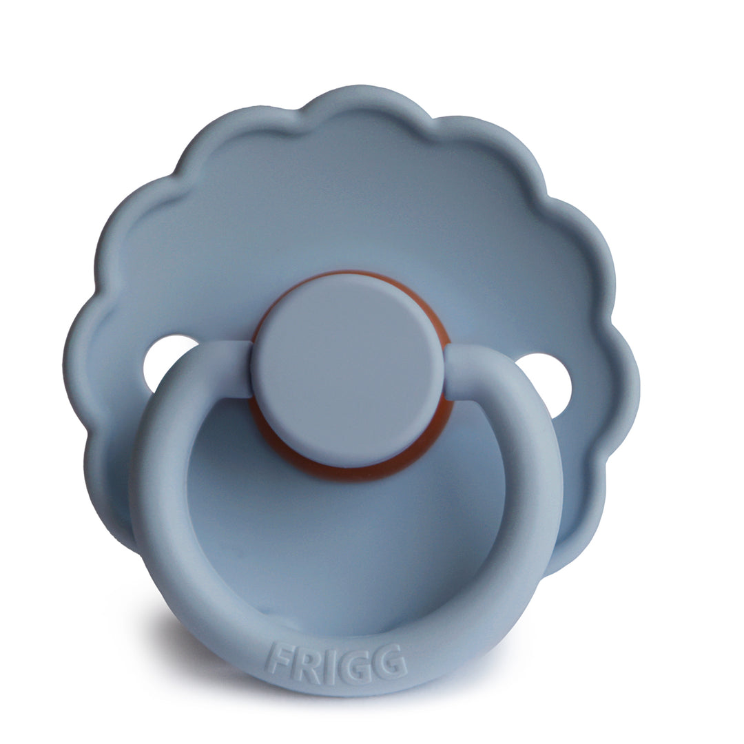 FRIGG Daisy Round Latex Pacifier – Glacier Blue
