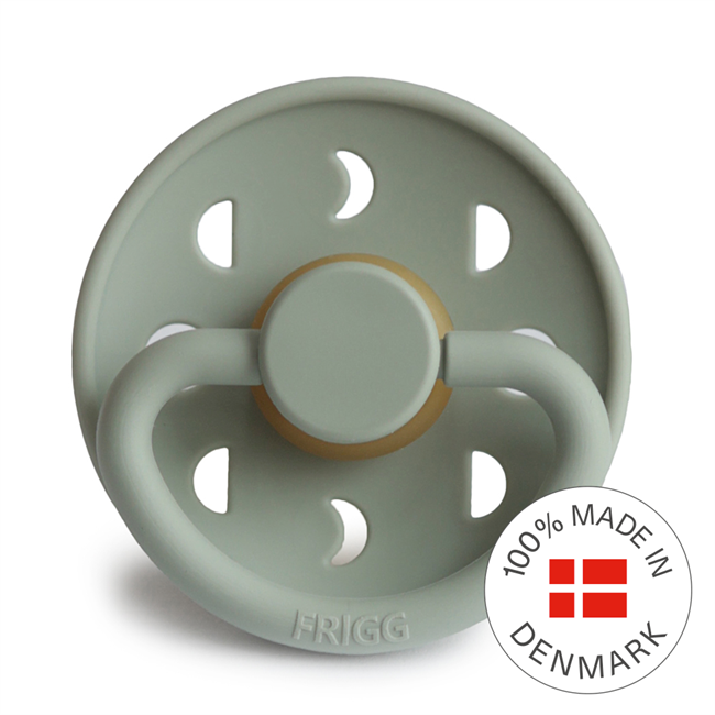 FRIGG Moon Phase Round Latex Pacifier – Sage