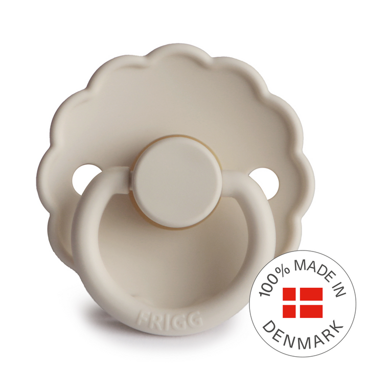 FRIGG Daisy Round Latex Pacifier – Sandstone