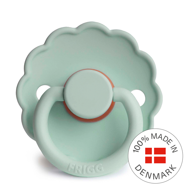 FRIGG Daisy Round Latex Pacifier – Seafoam