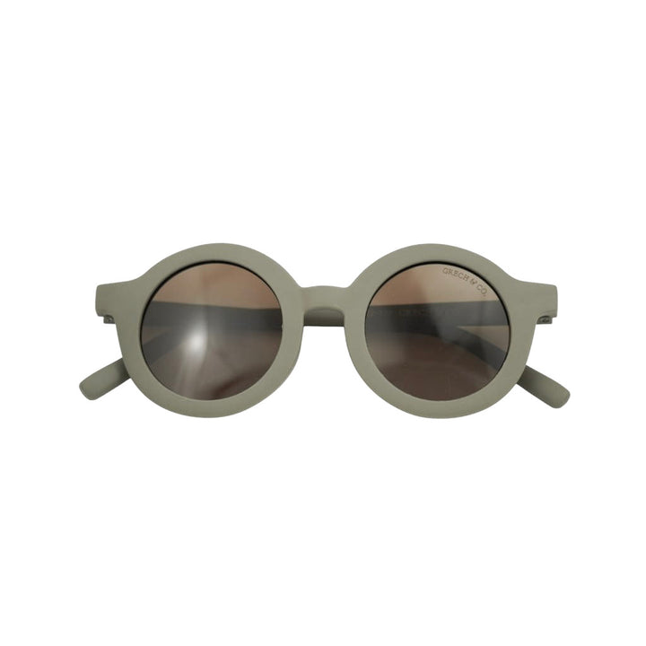 Grech &amp; Co. Round Sustainable Sunglasses – Storm