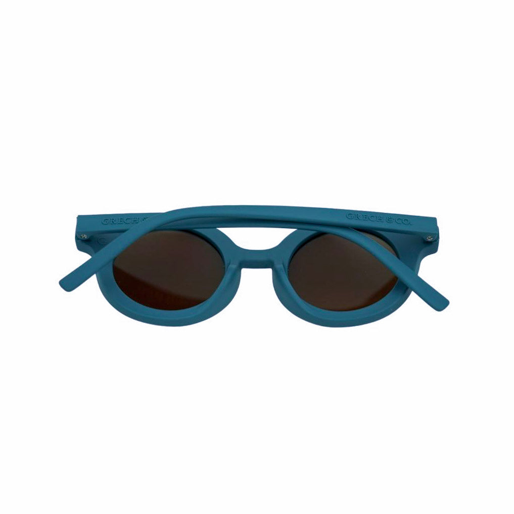 Grech &amp; Co. Round Sustainable Sunglasses – Desert Teal
