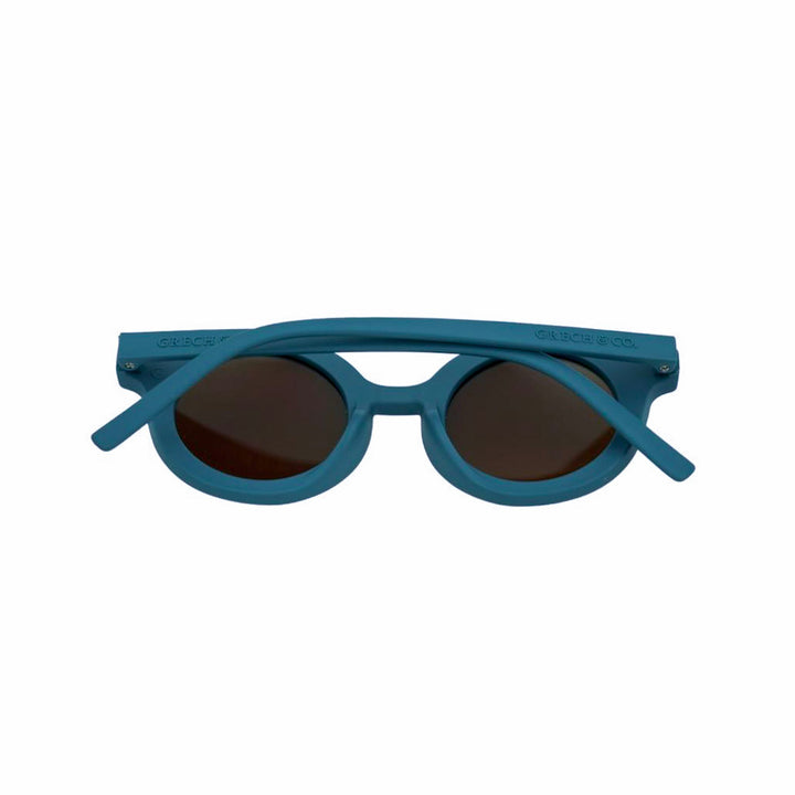 Grech &amp; Co. Round Sustainable Sunglasses – Desert Teal