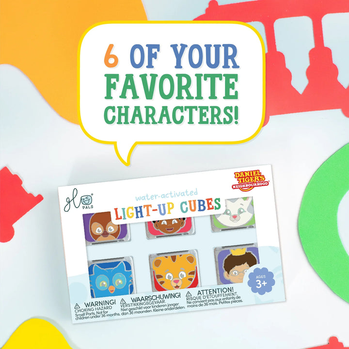 Glo Pals® Water Activated Light-Up Cubes – Daniel Tiger’s Neighborhood (6 Pack)