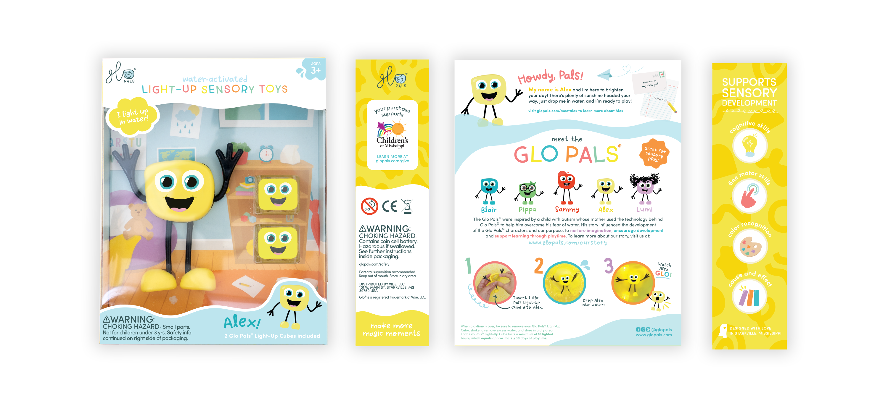 Glo Pals® Water Activated Light-Up Sensory Toys – Alex