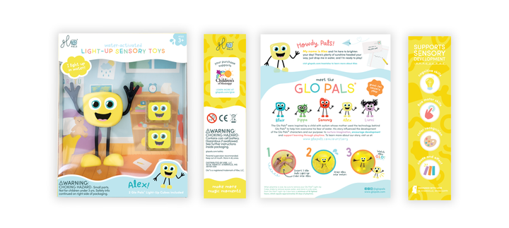 Glo Pals® Water Activated Light-Up Sensory Toys – Alex