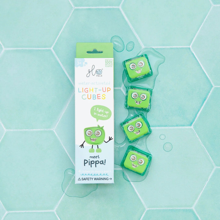 Glo Pals® Water Activated Light-Up Cubes – Pippa (4 Pack)
