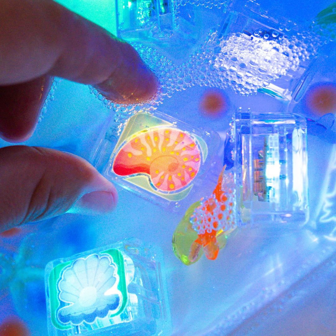 Glo Pals® Water Activated Light-Up Cubes – Ocean (6 Pack)