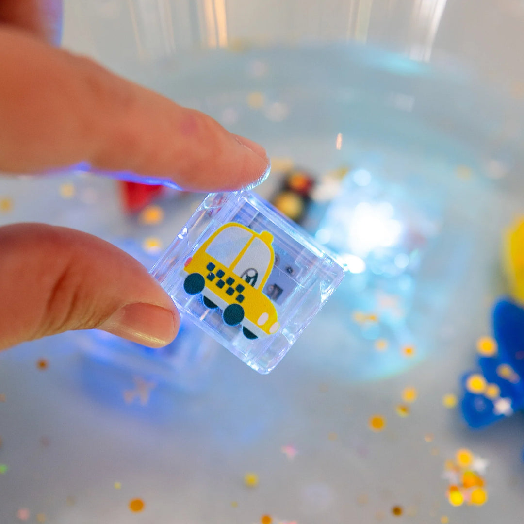 Glo Pals® Water Activated Light-Up Cubes – Auto (6 Pack)