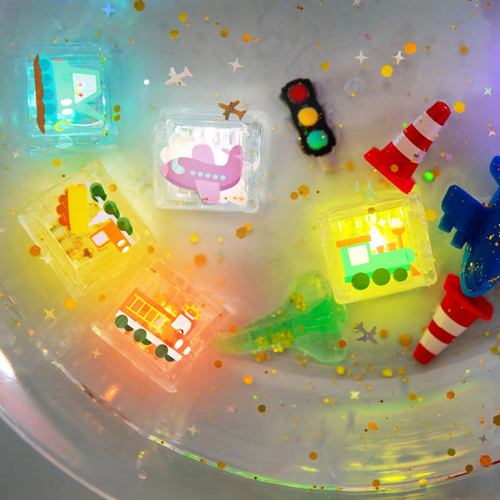 Glo Pals® Water Activated Light-Up Cubes – Auto (6 Pack)