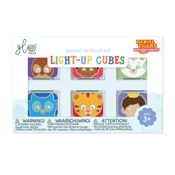 Glo Pals® Water Activated Light-Up Cubes – Daniel Tiger’s Neighborhood (6 Pack)