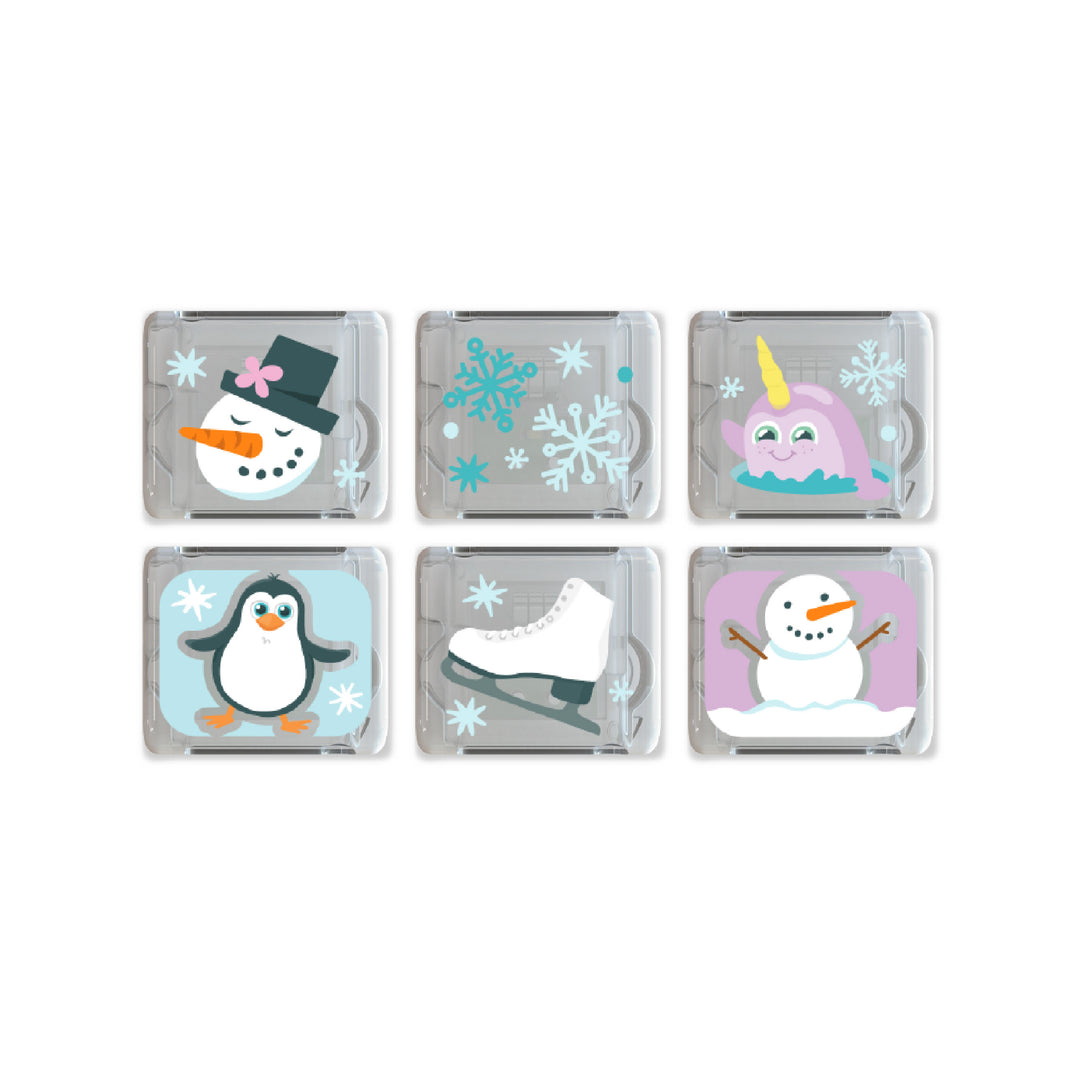 Glo Pals® Water Activated Light-Up Cubes – Winter (6 Pack)